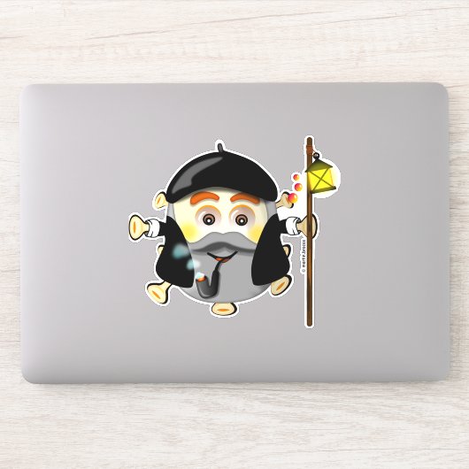 Olentzero vasco Eguberri on by Simonsitos Sticker (Computer)