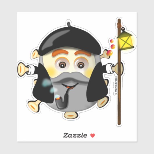 Olentzero vasco Eguberri on by Simonsitos Sticker (Vel)