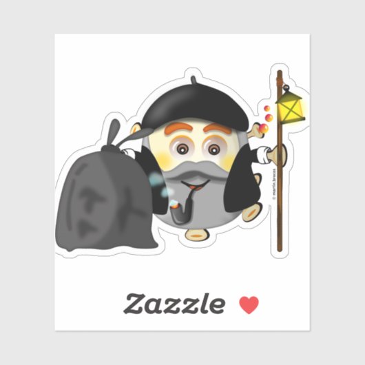 Olentzero vasco Eguberri on by Simonsitos Sticker (Vel)