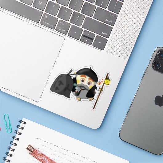 Olentzero vasco Eguberri on by Simonsitos Sticker (Laptop met iPhone)