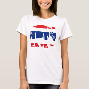 Olephants die de vlag ⚠ Thai Road Sign ⚠ T-shirt