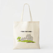 Olephants Organic Planet Canvas herbruikbare tasse Tote Bag (Voorkant)