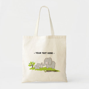 Olephants Organic Planet Canvas herbruikbare tasse Tote Bag
