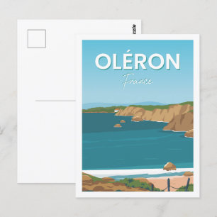 Oleron Frankrijk Beroemde Reisplaats Illustratie Briefkaart