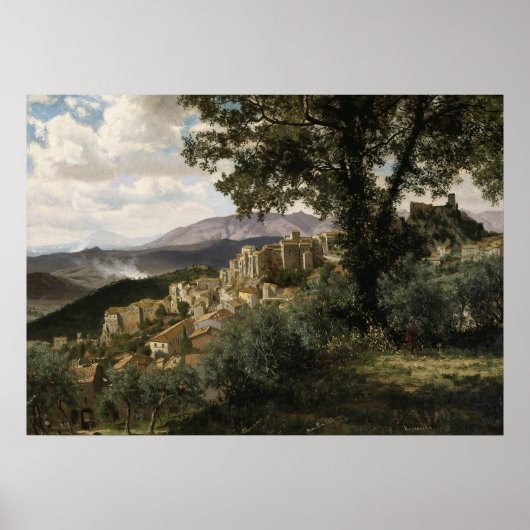 Olevano (1856-1857) Albert Bierstadt Poster (Voorkant)