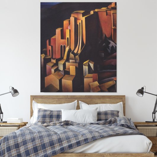 Olevano Canvas Afdruk (Insitu (Slaapkamer))