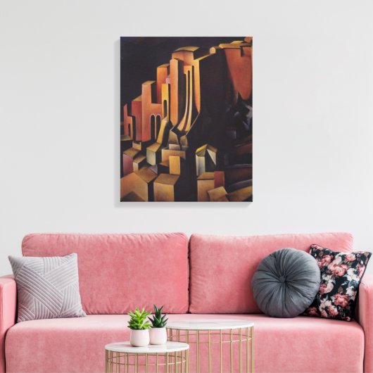 Olevano Canvas Afdruk (Insitu (Woonkamer))