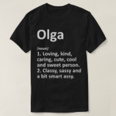 OLGA Definition Persoonlijke benaming Funny Birthd T-shirt (Design voorkant)
