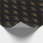 Olga gold Design Lettering Geschenkpapier Cadeaupapier (Hoek)
