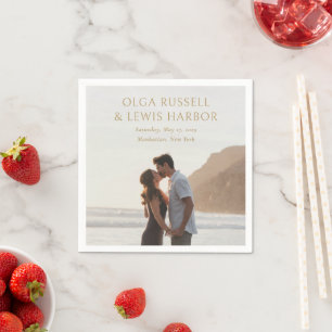 Olga Gold Moderne Trouw Servet