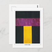 Olga Rozanova #137 - Kunstmatig Briefkaart (Voorkant / Achterkant)