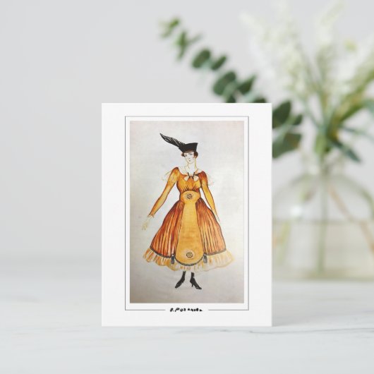 Olga Rozanova #161 - Kunstmatig Briefkaart (Staand voorkant)