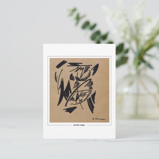 Olga Rozanova #162 - Kunstmatig Briefkaart (Staand voorkant)