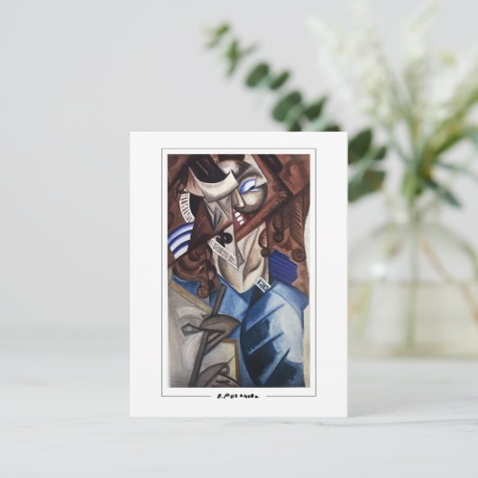 Olga Rozanova #70 - Kunstmatig Briefkaart (Staand voorkant)