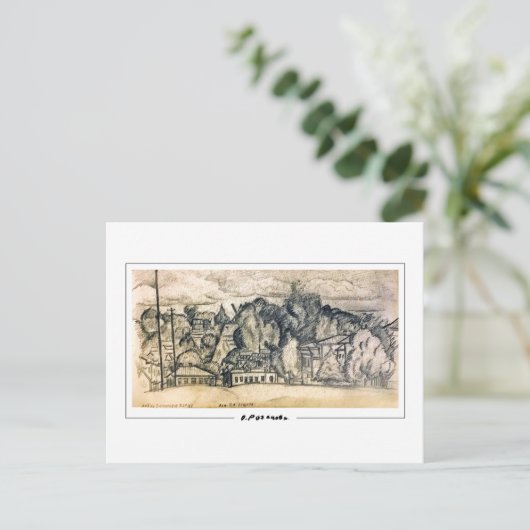 Olga Rozanova #72 - Kunstmatig Briefkaart (Staand voorkant)