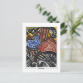 Olga Rozanova #97 - Kunstmatig Briefkaart (Staand voorkant)