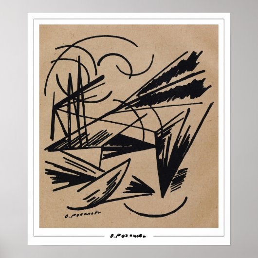 Olga Rozanova Zedign Art Poster #107 (Voorkant)