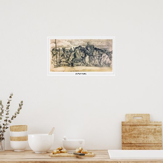 Olga Rozanova Zedign Art Poster #72 (Keuken)