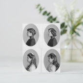 Olga, Tatiana, Marie, Anastasia Romanov van Ruslan Briefkaart (Staand voorkant)