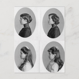 Olga, Tatiana, Marie, Anastasia Romanov van Ruslan Briefkaart