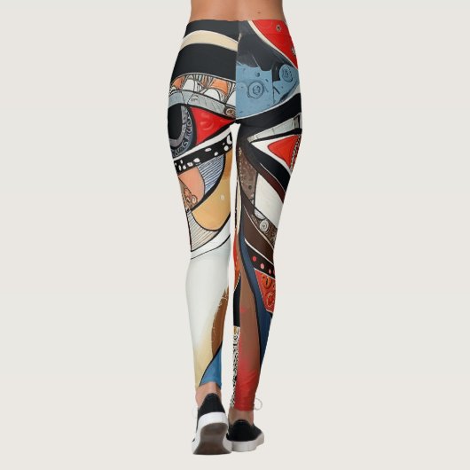Olhar feminino  leggings (Achterkant)