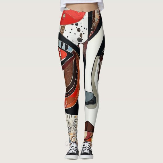 Olhar feminino  leggings (Voorkant)