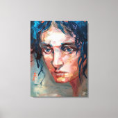 Olhar Melancólico Canvas Afdruk (Voorkant)