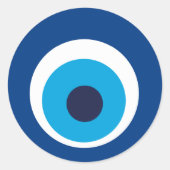 olho grego ronde sticker (Voorkant)