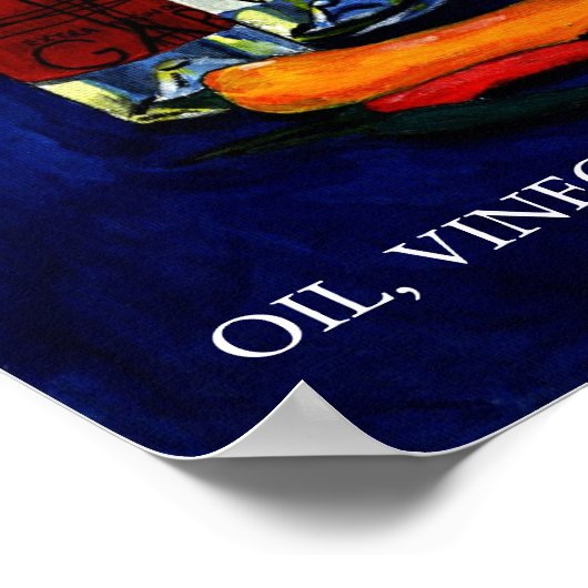 Olie, azijn en Chili Poster (Hoek)