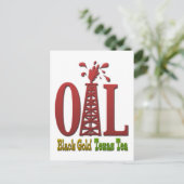 Olie, Black Gold, Texas Tea Briefkaart (Staand voorkant)