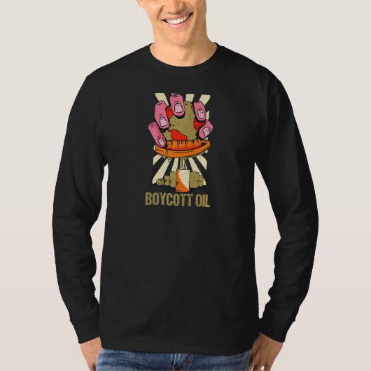 olie boycot olie 3 t-shirt (Voorkant)