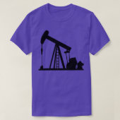 Olie Crane Pump Jack T-shirt (Design voorkant)