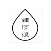 Olie Drop Outline Essentiële oliën Rubber Stamp Rubberstempel (Afrduk)