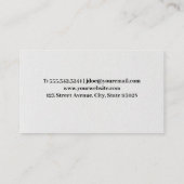 Olie en gas Logo Visitekaartje (Achterkant)