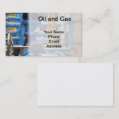 Olie en gas visitekaartje (Voorkant / Achterkant)