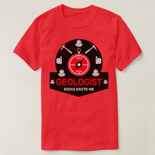 Olie- en gasgeoloog Gifts Rocks Engineer T-shirt (Design voorkant)