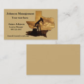 Olie- en gasindustrie Visitekaartjes Oliepomp (Voorkant / Achterkant)