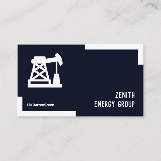 Olie- en gasingenieur QR Visitekaartje (Voorkant)