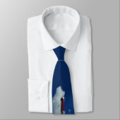 Olie- en gasreg Afdrukknop 2 op blauw Stropdas (Gebonden)