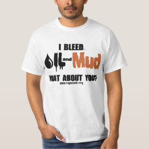 Olie en modder t-shirt