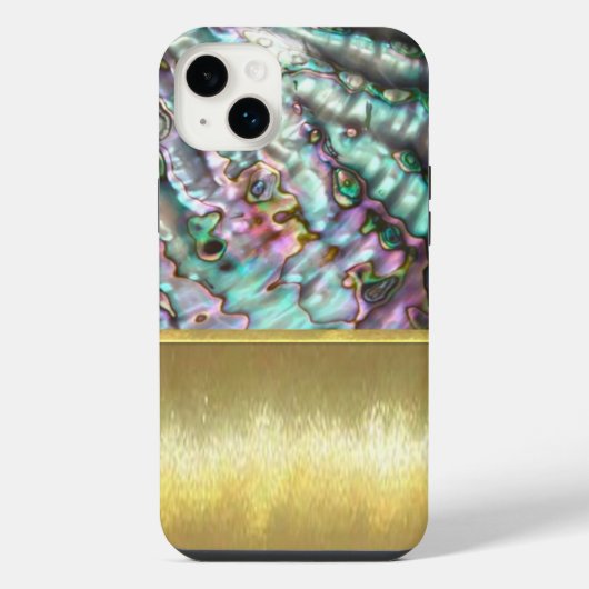 Olie en Water Abalone Shell iPhone Hoesje (Achterkant)