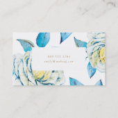 Olie Gepiliseerd Witte Rozenblauw Visitekaartje (Achterkant)