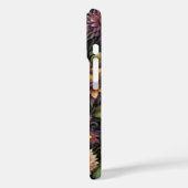 Olie geschilderde bloemen op donkere kaft Case-Mate iPhone case (Achterkant / Links)