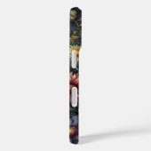 Olie geschilderde bloemen op donkere kaft Case-Mate iPhone case (Achterkant / Rechts)