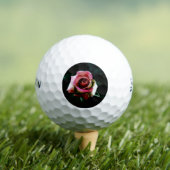 Olie geschilderde rode roos golfballen (Insitu Shirt)