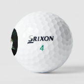 Olie geschilderde rode roos golfballen (Logo)