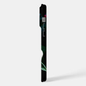 Olie geschilderde rode roos iPhone hoesje (Linkerkant)