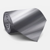 Olie geverfd - Grijze, witte en zwarte scharrelhoe Stropdas (Opgerold)