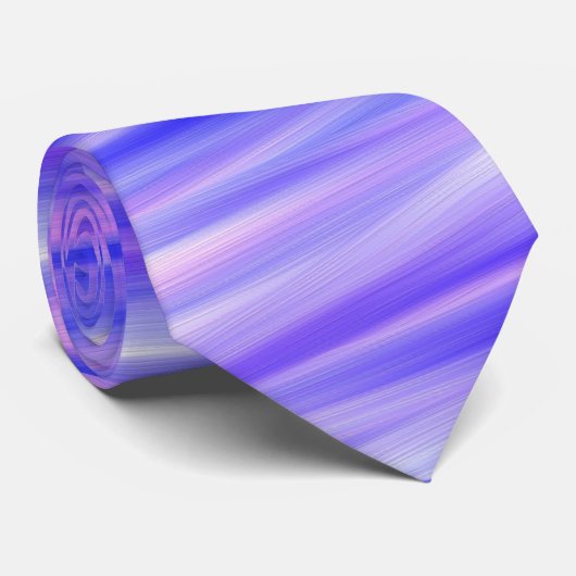 Olie geverfd - Schaduwen van blauw, wit en roze Stropdas (Opgerold)