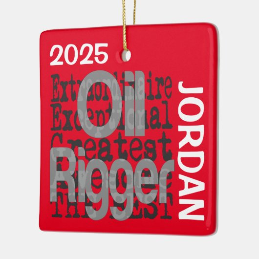 Olie Groter Extraordinaire CUSTOM Keramisch Ornament (Links)